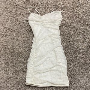 Elegant White Spaghetti Strap Dress